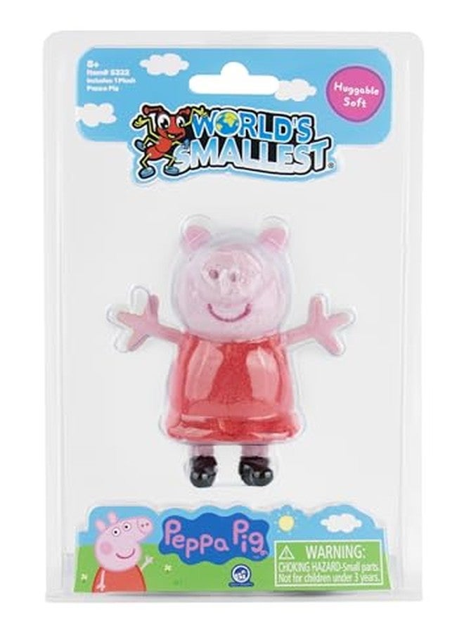 World's Smallest Peppa Pig Miniature Plush, Mini Plush Toy, Ages 3+ - Image 3